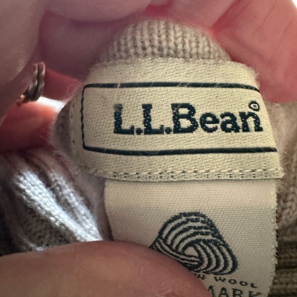 MERINO WOOL L.L. BEAN Women’s WOOLMARK Ribbed Long Sleeve V Neck Sweater Size XS - Picture 9 of 14